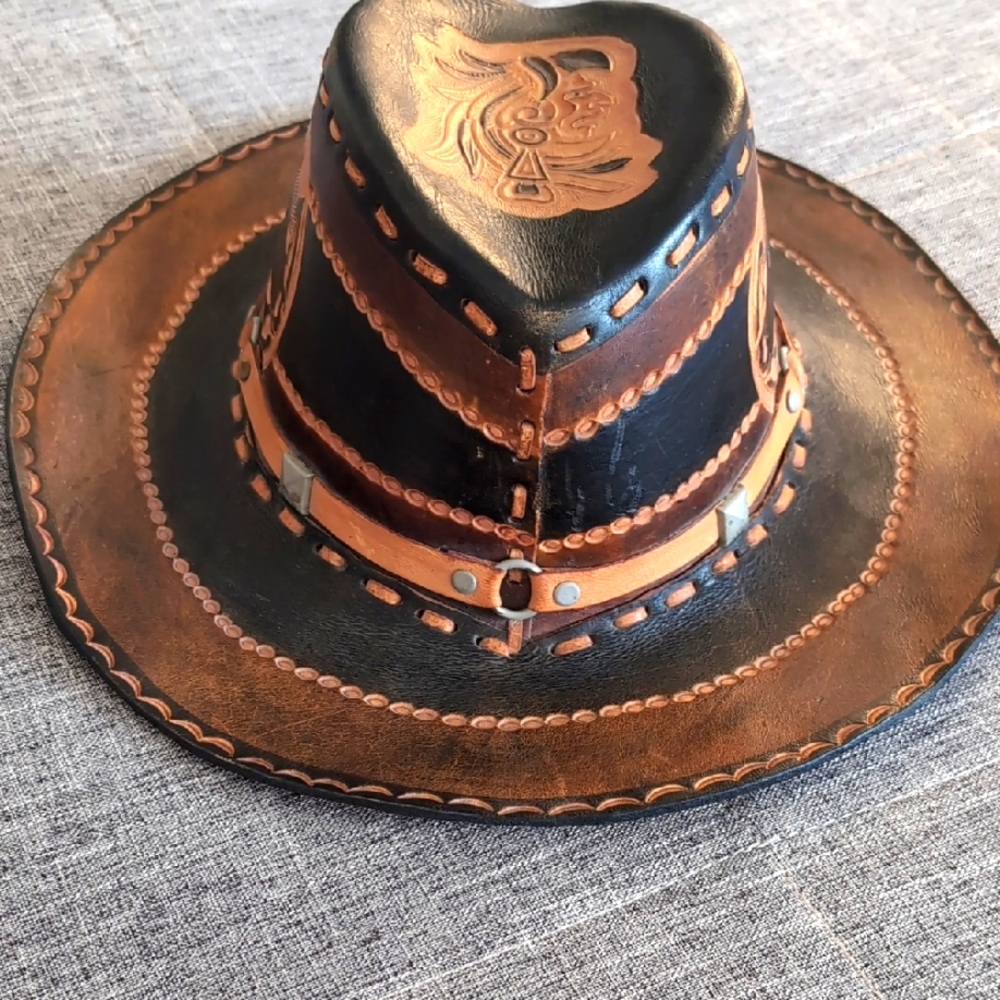 Leather Cowboy Hat